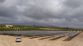 Planta fotovoltaica en la Región de Murcia.