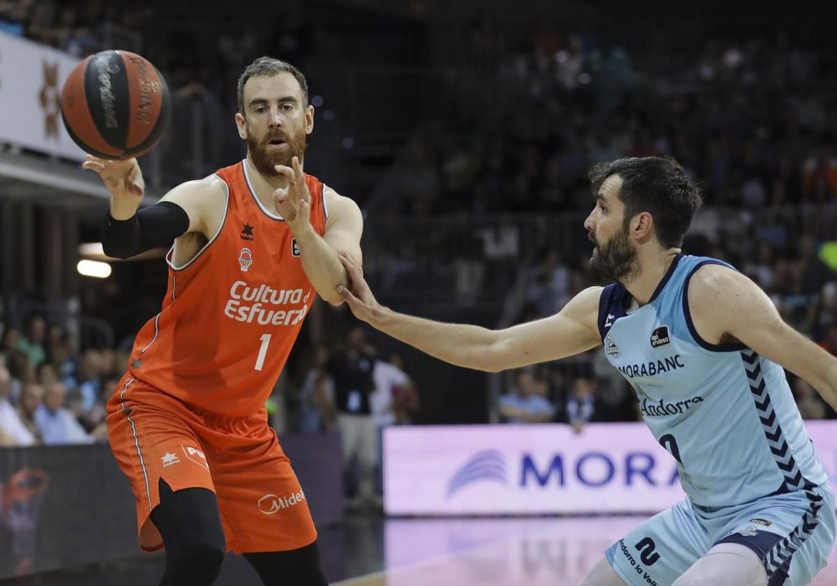 Claver, en el último partido ante Morabanc Andorra.