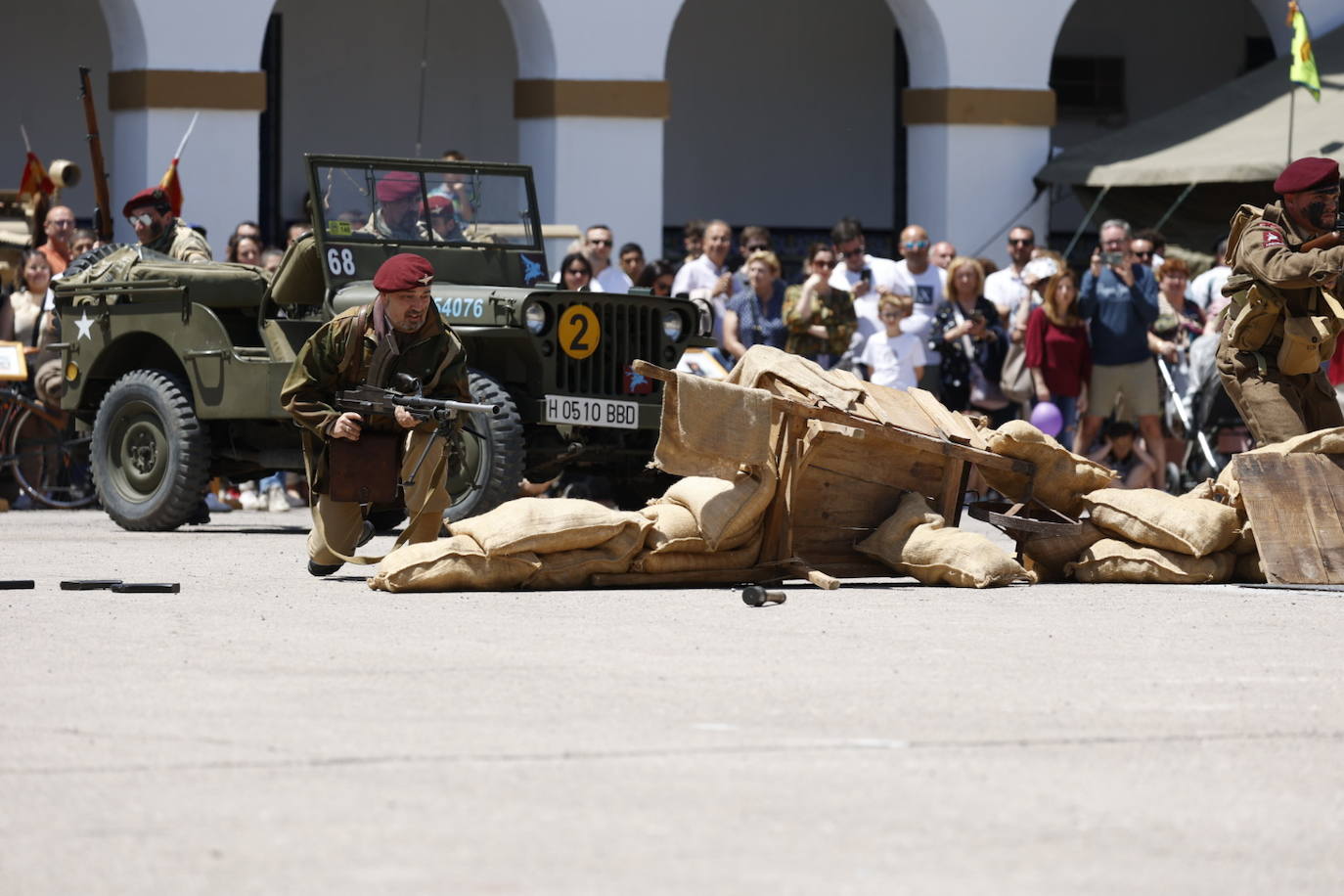 Fotos de la recreación del desembarco de Normandia en Valencia