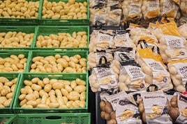 Variedad de surtidos de patatas de Mercadona.