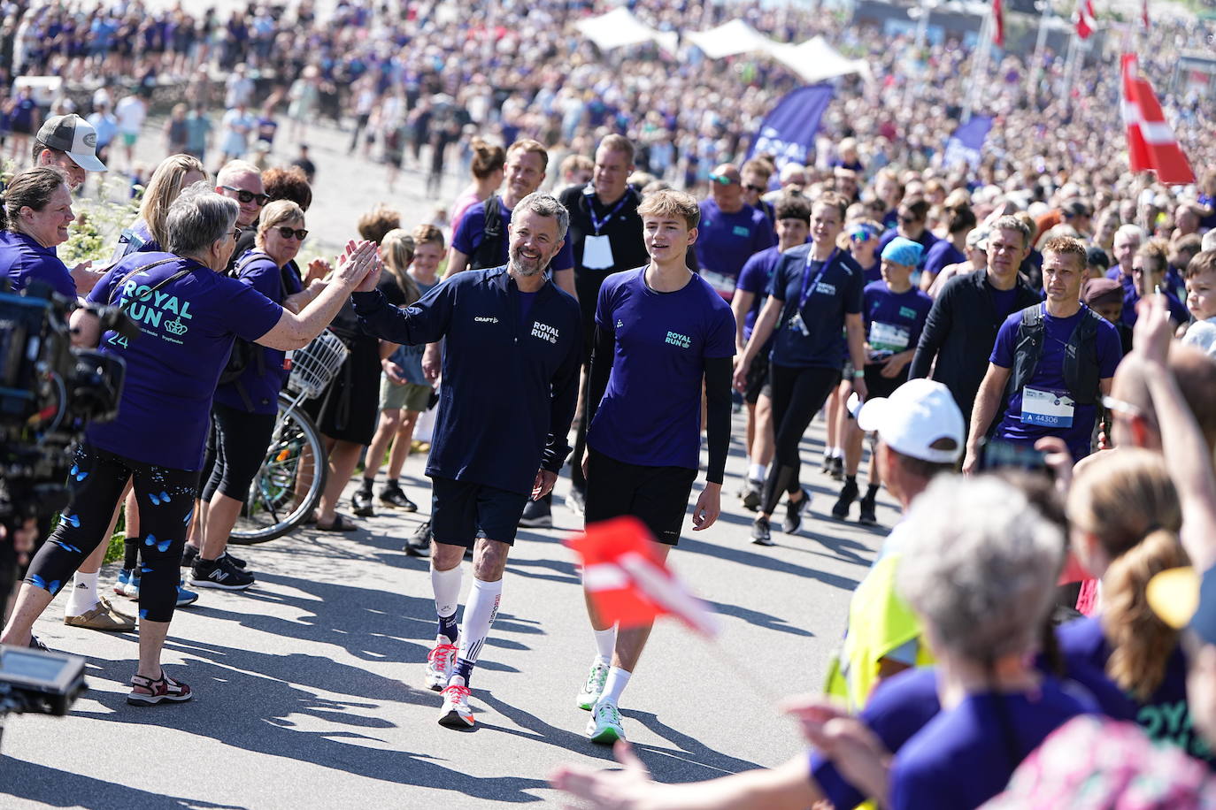 La familia real danesa se pone las zapatillas para correr la &#039;Royal Run 2024&#039;