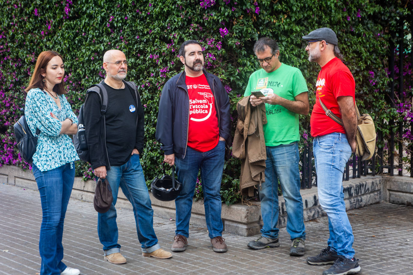 Fotos de la huelga educativa en la Comunitat