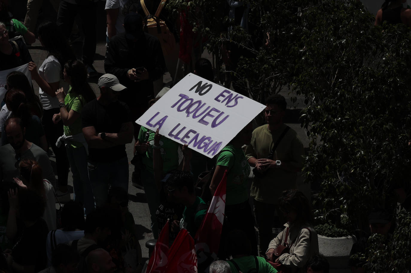 La manifestación educativa en Valencia, en imágenes