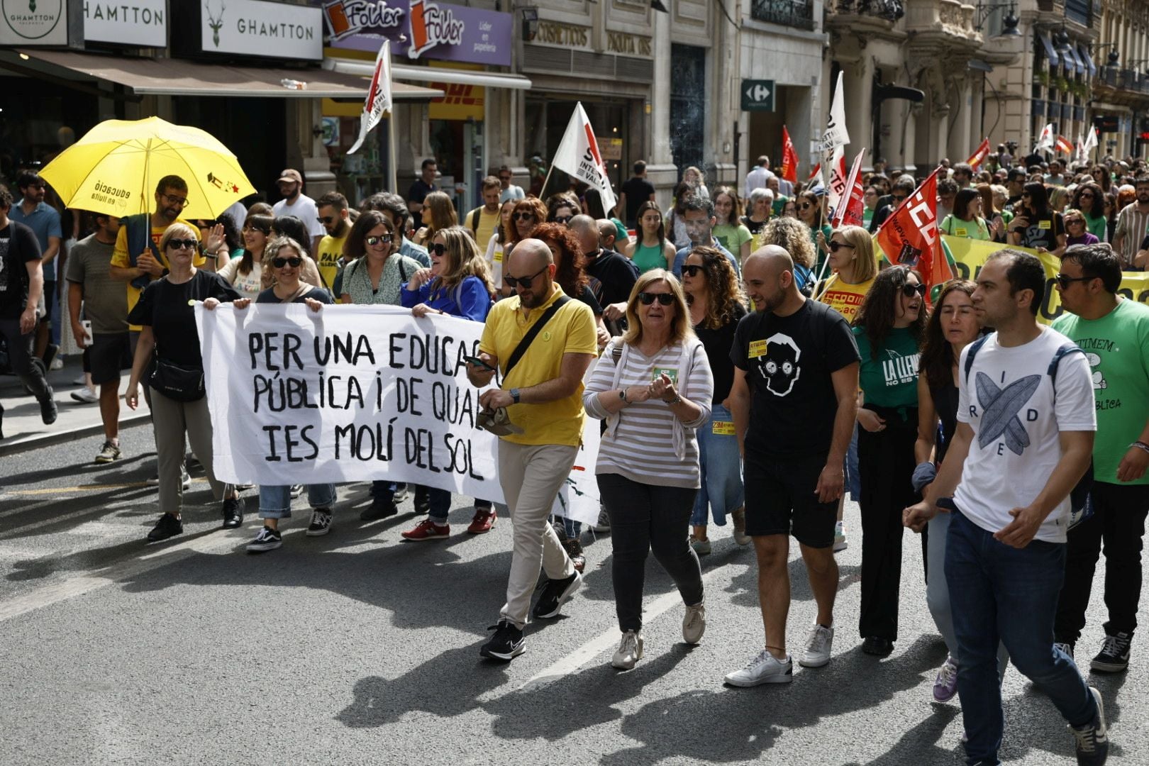 Fotos de la huelga educativa en la Comunitat