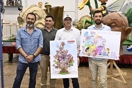 Presentación de los bocetos de las fallas municipales 2025 en Valencia.