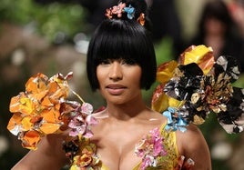 La rapera Nicki Minaj en la reciente edición de la Met Gala en Nueva York.