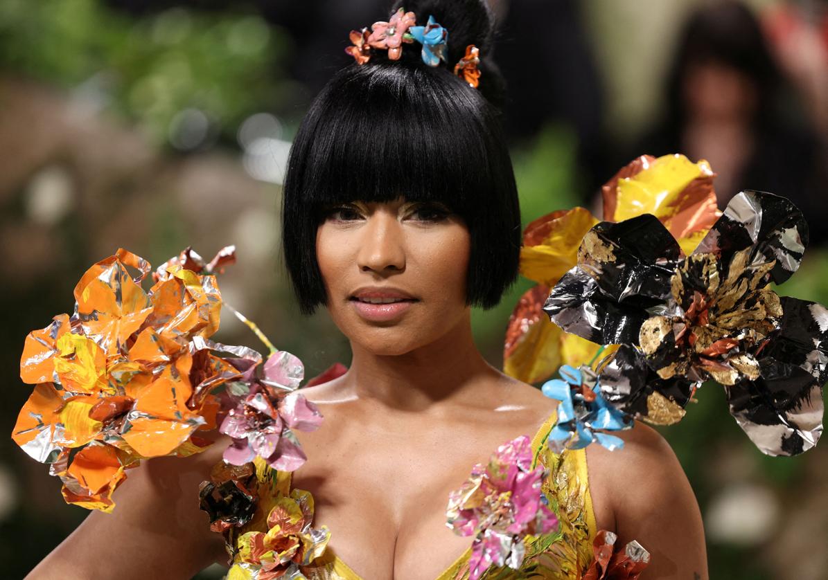 La rapera Nicki Minaj en la reciente edición de la Met Gala en Nueva York.