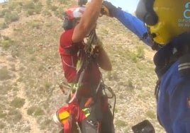 Captura de imagen del vídeo de rescate.