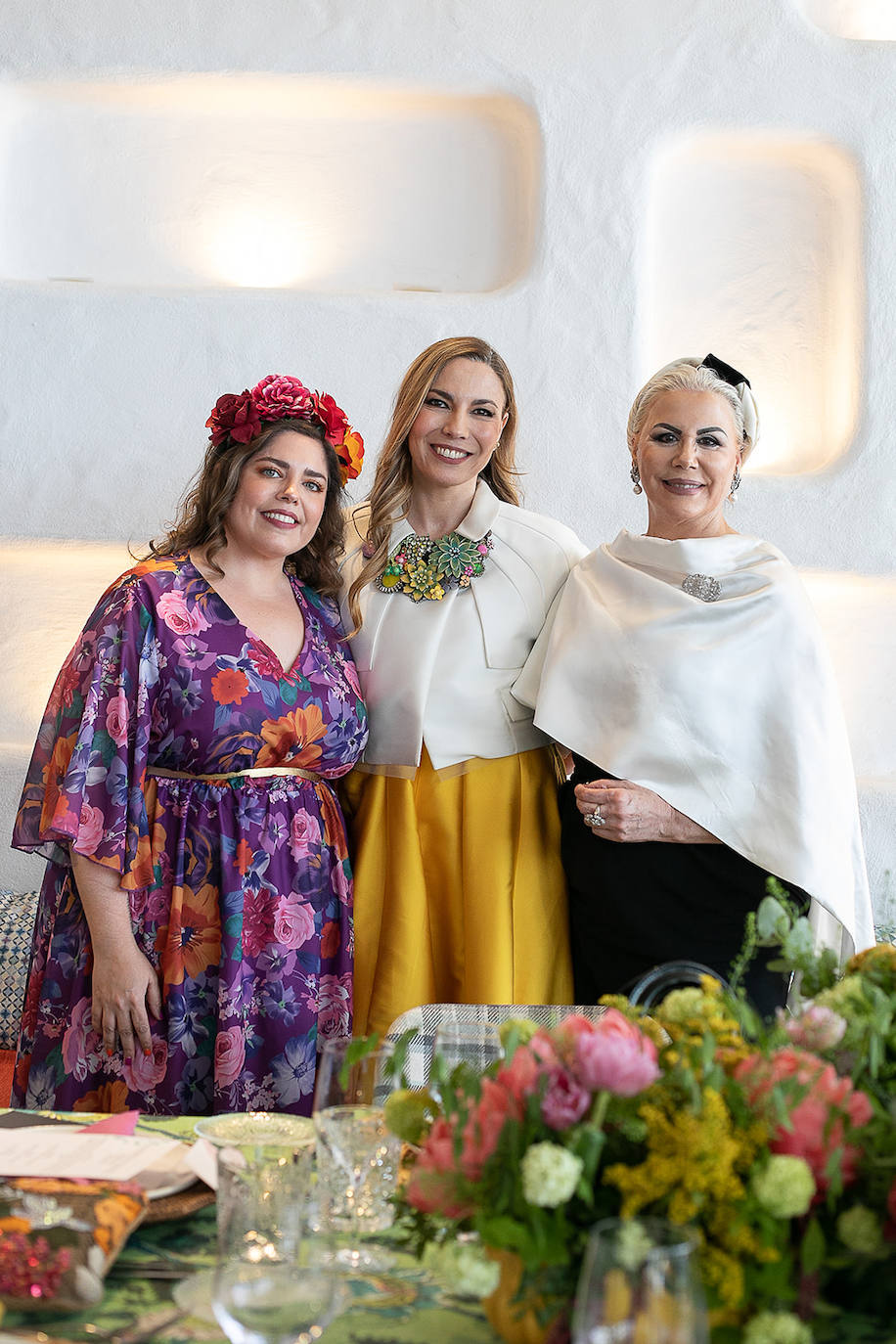 Laura Fitera con sus dos hijas, Gadea y Tana.