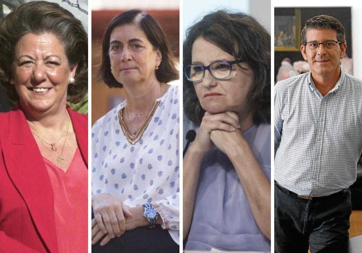 Rita Barberá, Marisa Gracia, Mónica Oltra y Jorge Rodríguez.