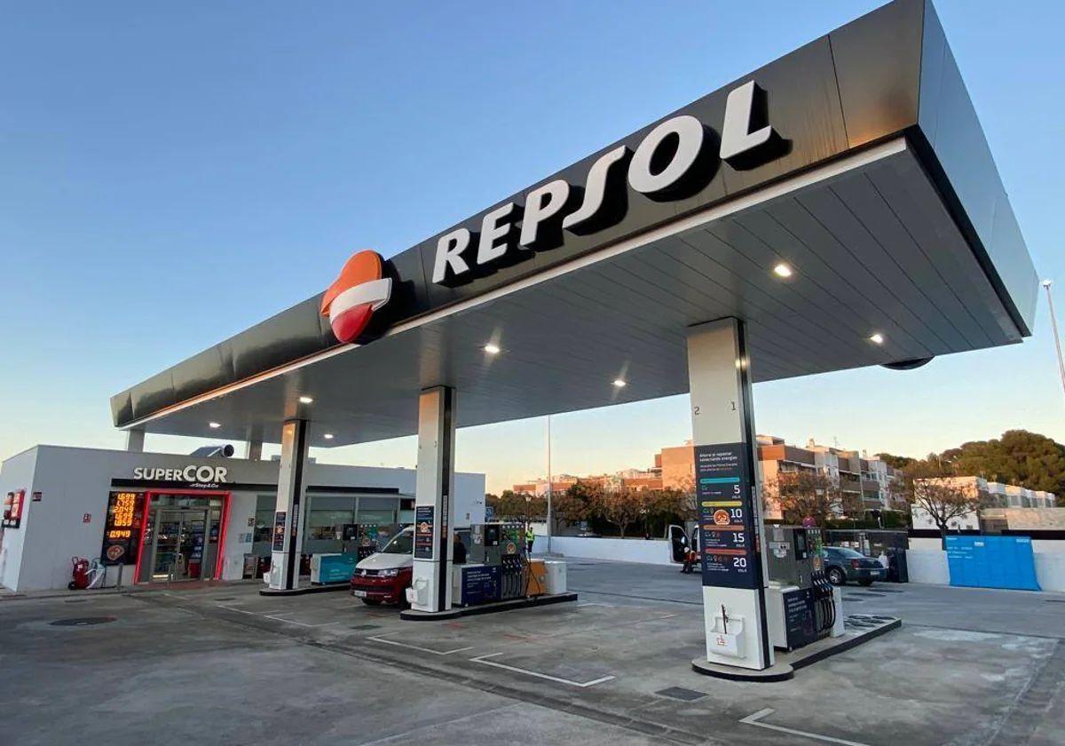 Una gasolinera de Repsol en una imagen de archivo.