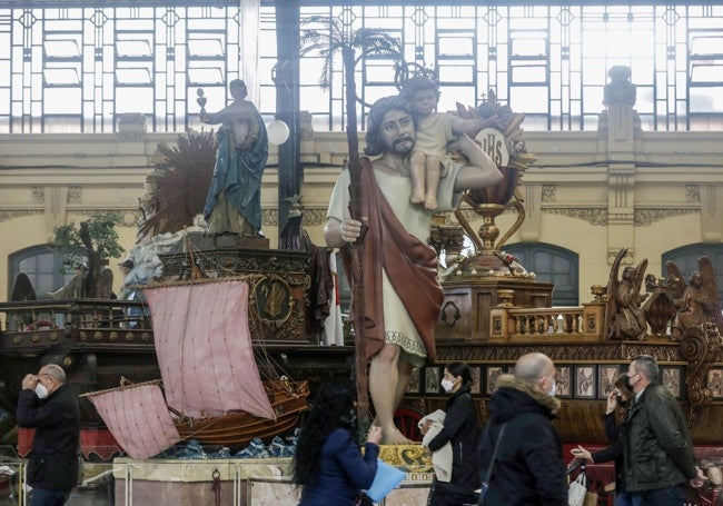 Rocas del Corpus y figuras que se expusieron en 2022 en la Estación del Norte.