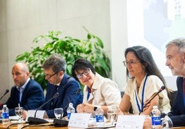 Sebastián Fernández, María Belén Picó, Ana Berenguer y Fernando Cos-Gayón, durante la inauguración del congreso.