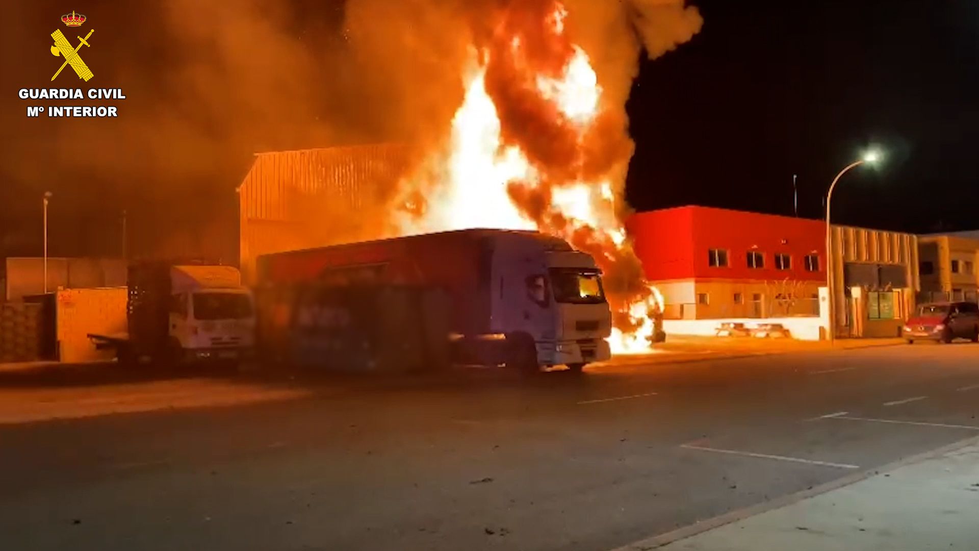 Cae el 'cártel de los palés', que quemaba empresas y camiones en Valencia, Alicante y Castellón