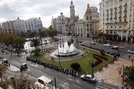 Plaza del Ayuntamiento de Valencia.