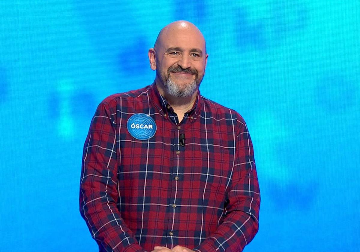 Óscar Díaz, durante su participación en el concurso.