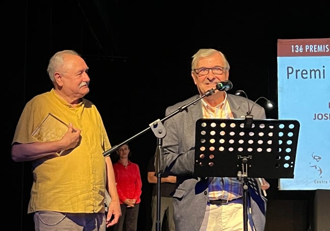 José Vicente Peiró, durante la recepción del premio.