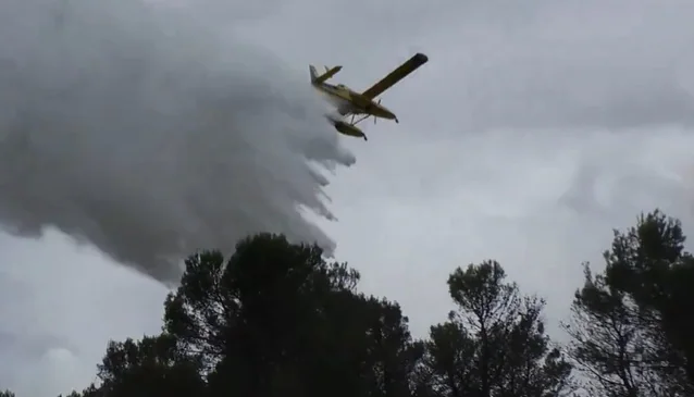 Declarado un incendio forestal en las cercanías de la Sierra Calderona en Sagunto