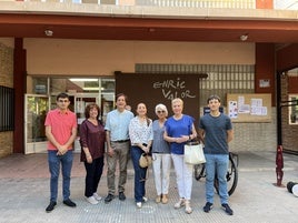 Representantes municipales en la EPA Enric Valor.