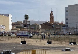 Mascletà en Campanar.