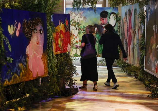 Obras de la exposición 'El artista al desnudo'.