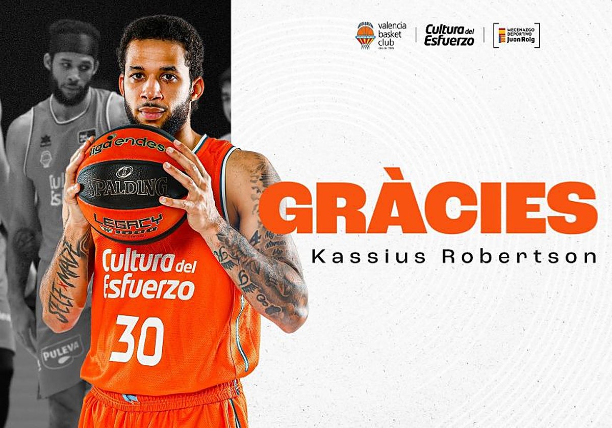 Imagen de despedida de Kassius Robertson.