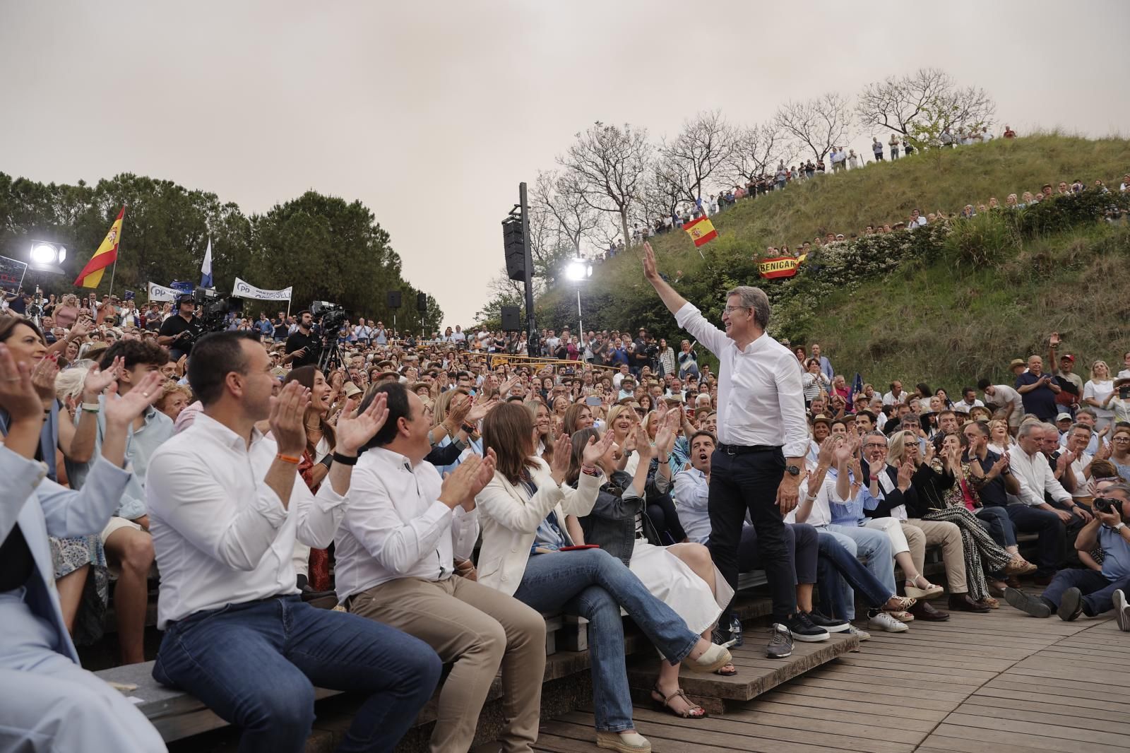 Feijóo en Valencia: mitin final de las Elecciones Europeas 2024