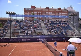 La pista del BBVA Open Internacional Valencia.