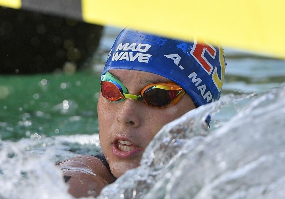 Ángela Martínez, en una competición.