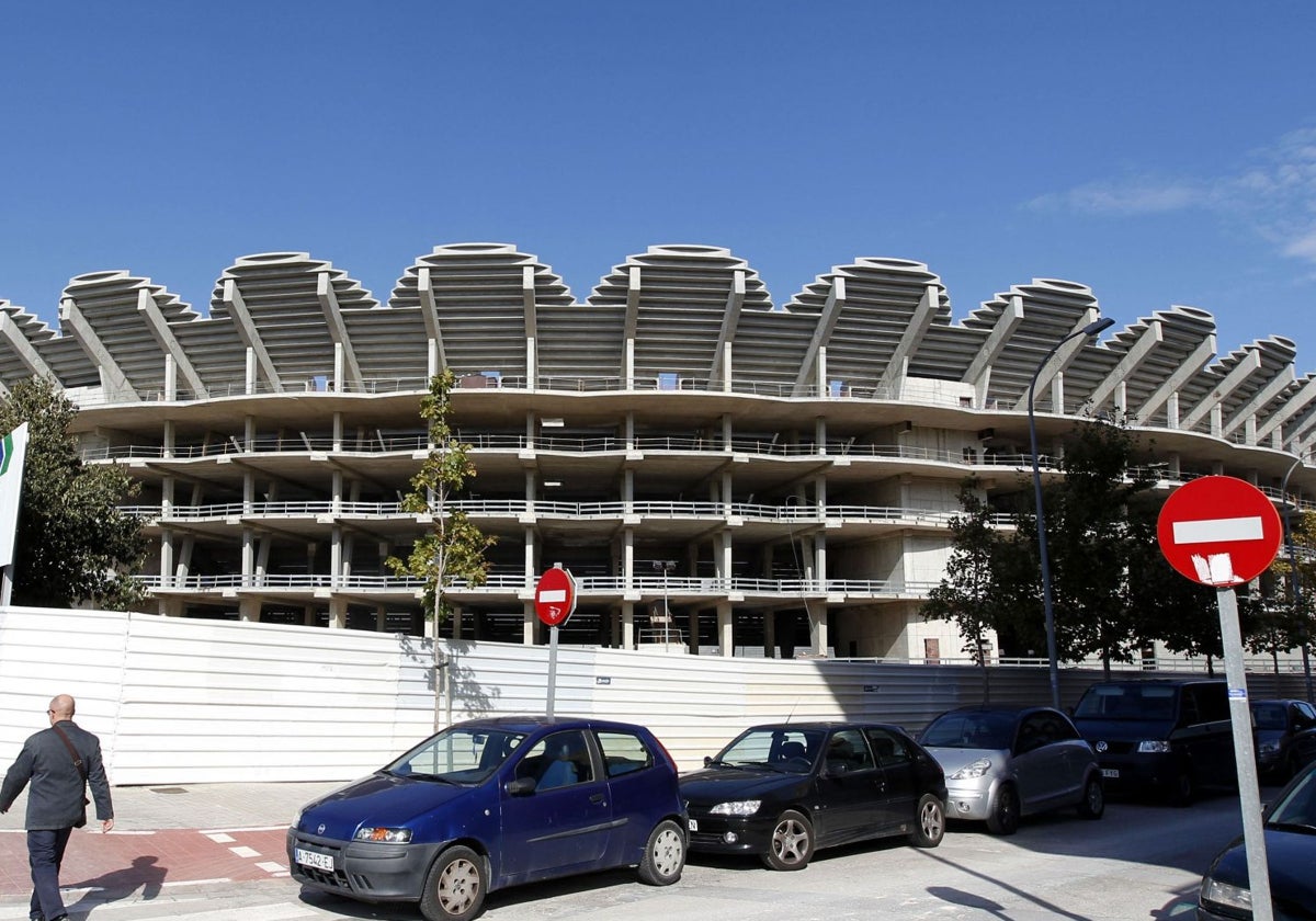 Estado actual de la obras del nuevo estadio del Valencia.