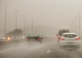 Lluvias intensas en Valencia.