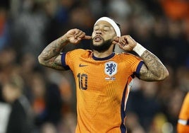 Memphis celebra un gol, en una imagen de archivo.