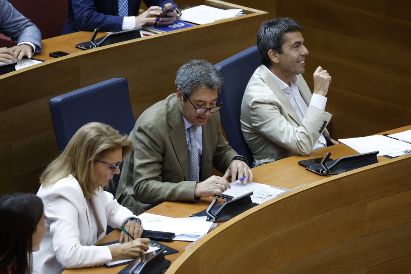 La sesión de control a Mazón en Les Corts, en imágenes