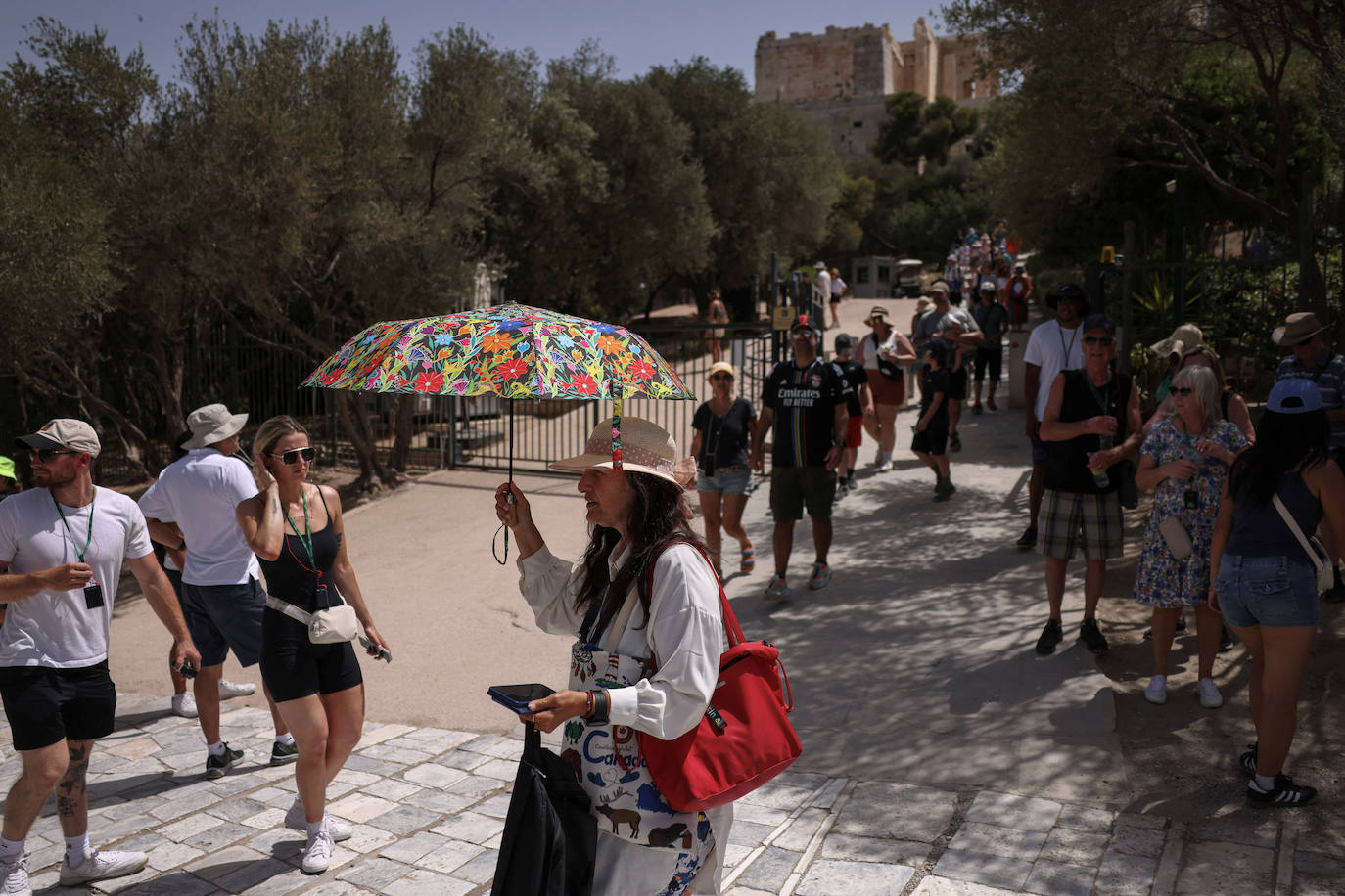 Fotos: la primera ola de calor del verano invade Grecia