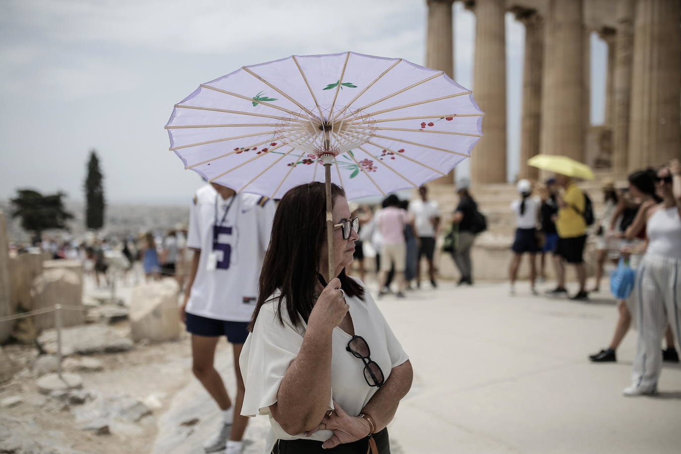 Fotos: la primera ola de calor del verano invade Grecia