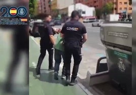 Captura de pantalle del vío del arresto en Valencia.