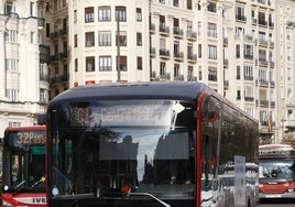 Un autobús eléctrico de la EMT.