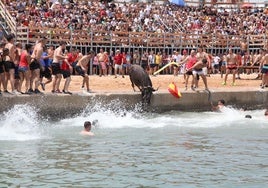 Una de las sesiones de bous a la mar del pasado año.