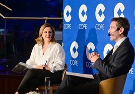 Entrevista realizada por Vicente Ordaz, de Cope Valencia, a la alcaldesa, María José Catalá.