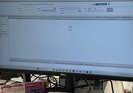 Un ordenador del Ayuntamiento de Valencia, sin conexión al PIAE.