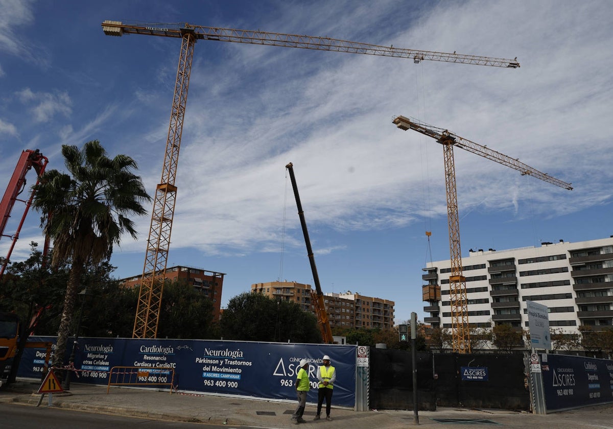 Obras de la clínica de Ascires en Valencia.