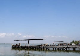 Embarcadero del lago de la Albufera.