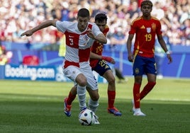 Kramaric, en el partido contra España de la Eurocopa 2024.