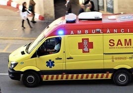 Ambulancia del SAMU.