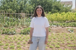 Ana Climent, en sus campos de La Granja de la Costera