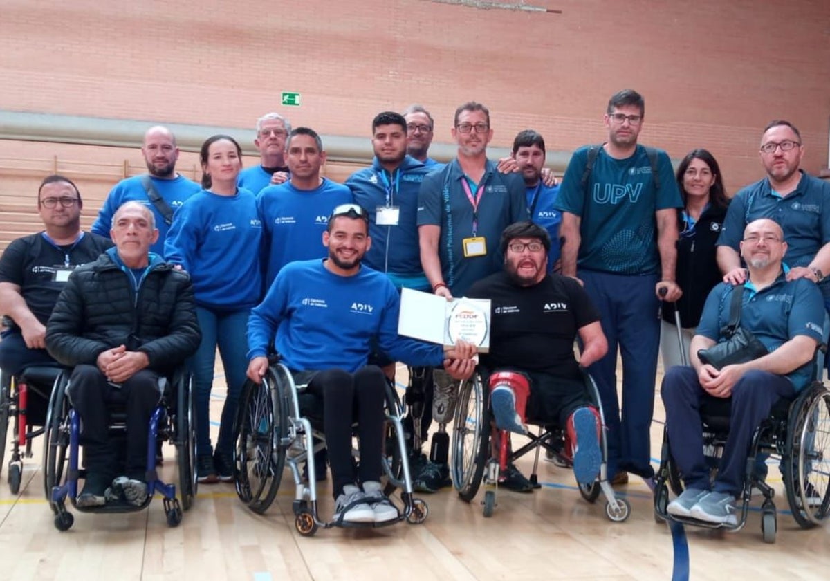 Equipo de baloncesto en silla de ruedas UPV IN ADIV.