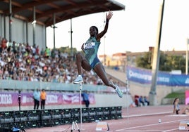 Fátima Diame, en una competición.