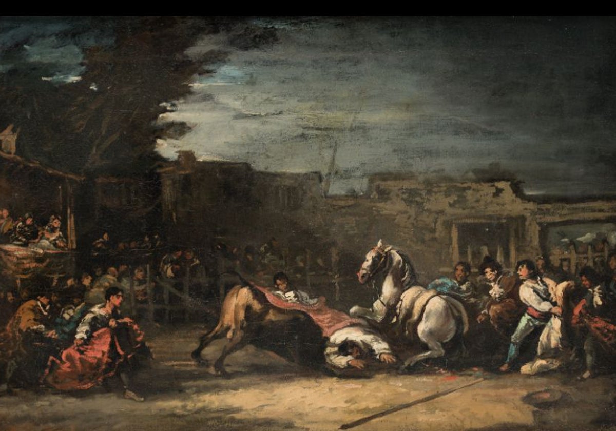 'Corrida de toros', del pintor Eugenio Lucas Velázquez, adquirida para el Museo de Bellas Artes de Valencia.