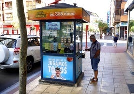 Un kiosco de la ONCE en una imagen de archivo.