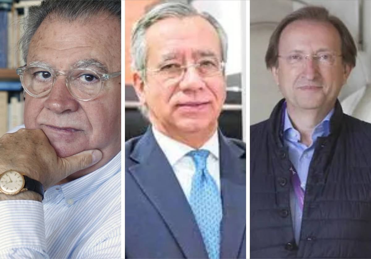 El poeta Jaime Siles, el jurista Vicente Garrido y el científico Carlos Simón.